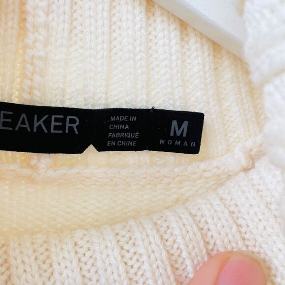 Icebreaker Merino wool turtle neck sweater, Gray/white, Size M D28 - Picture 9 of 13